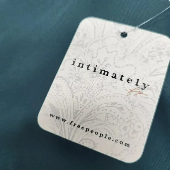 Free People Keep It Sleek Bodysuit Thong Sleeveless Women's L Forest Road Green - Picture 14 of 16